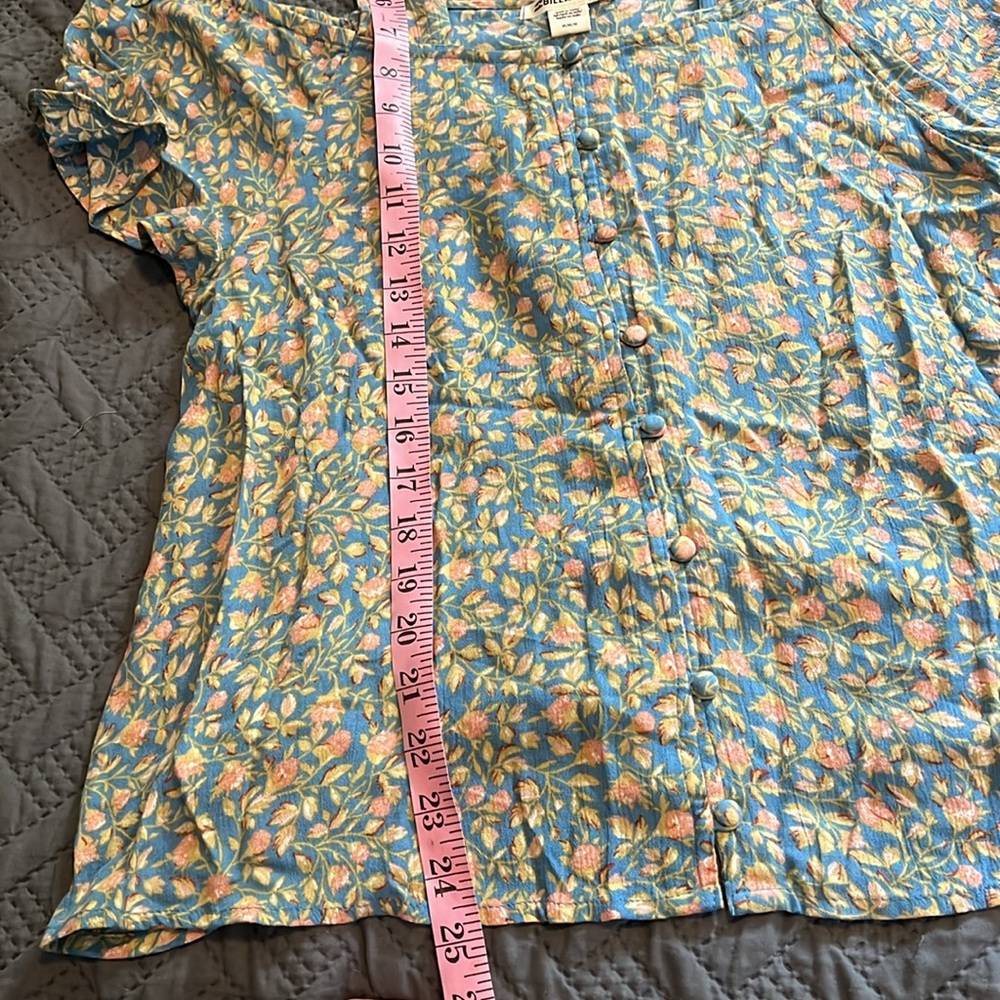 NWT Billabong : Floral Shoulder Peekaboo Top - Medium - Picture 7 of 12